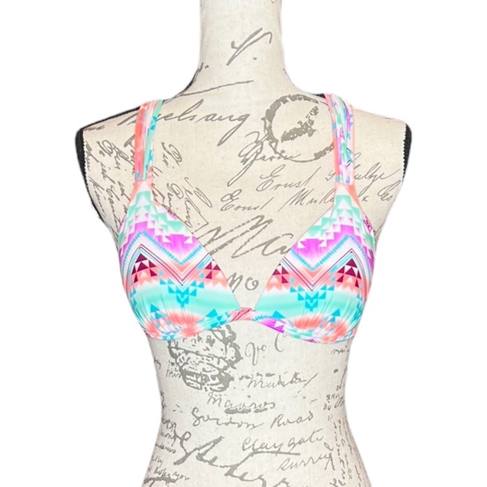 EUC Arizona Jeans Tribal print bikini top